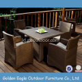 Rotan makan set taman furnitur OEM outdoor